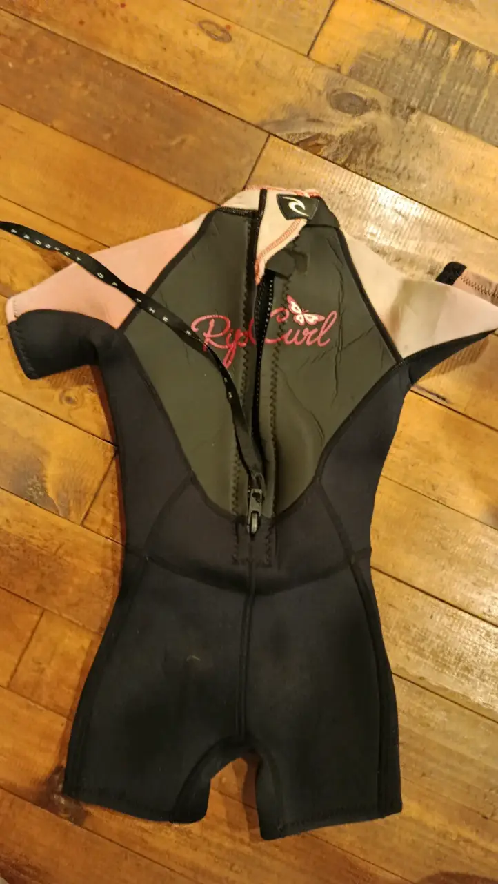 Traje de Surf Infantil Rip Curl Negro y Rosa - 2