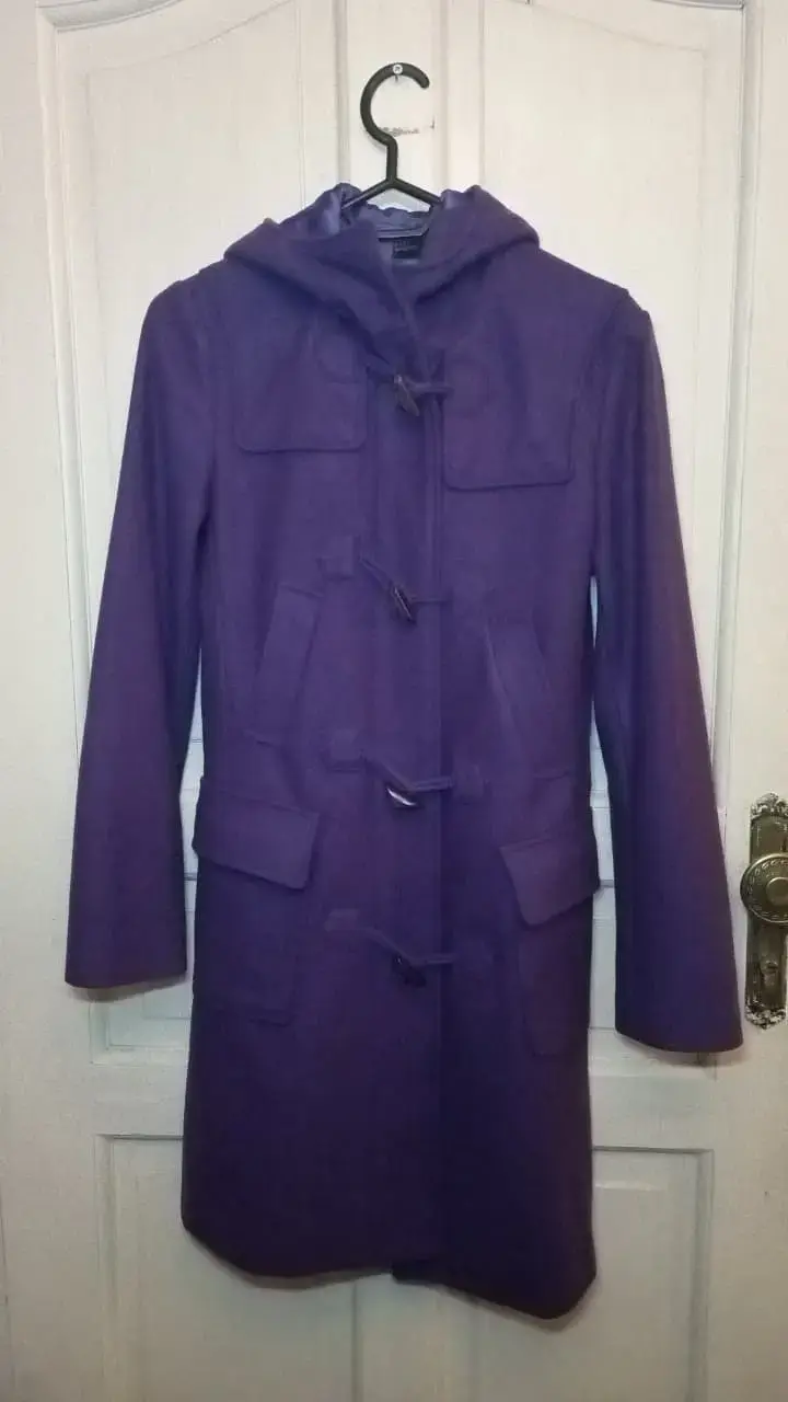 Abrigo Morado Stile Benetton Talla 38 - 2
