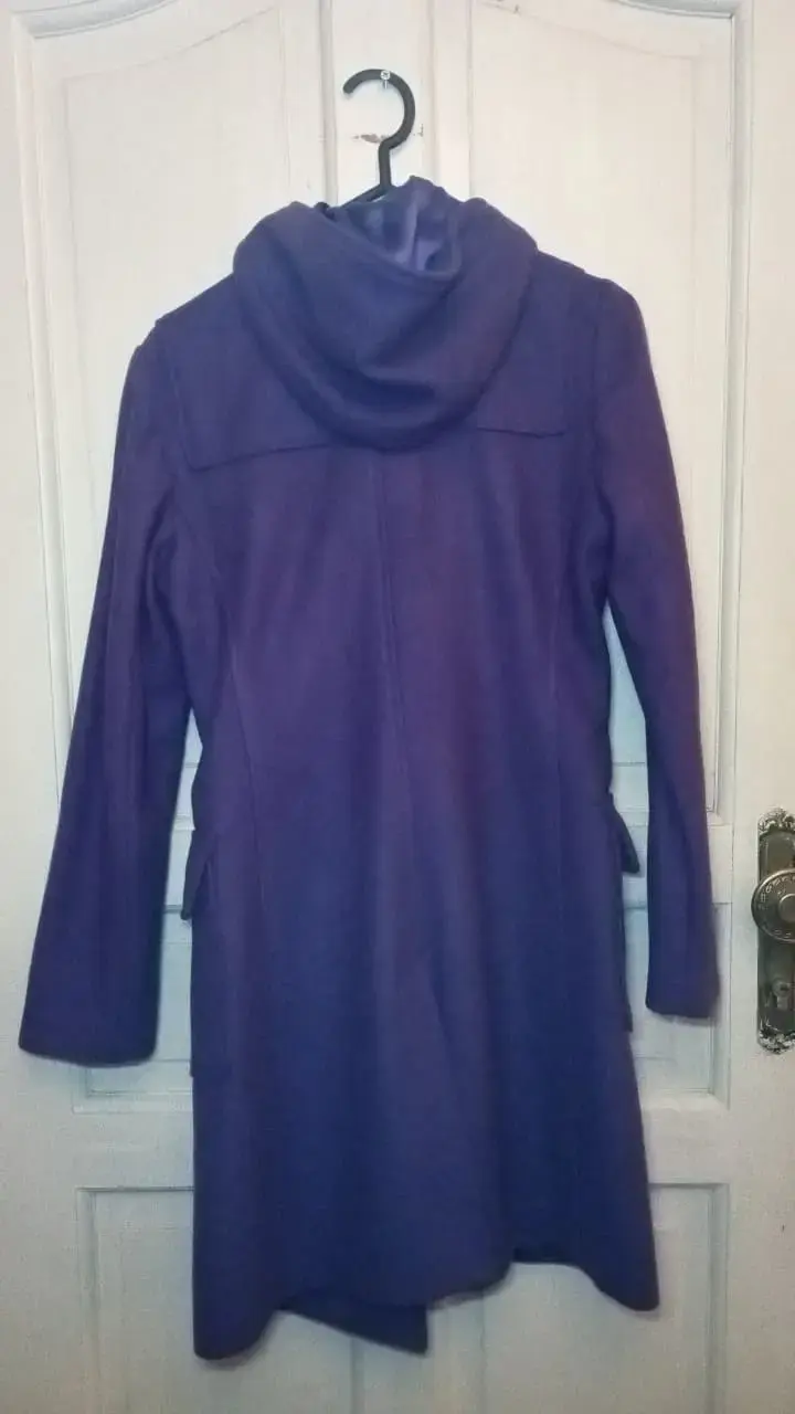 Abrigo Morado Stile Benetton Talla 38 - 3
