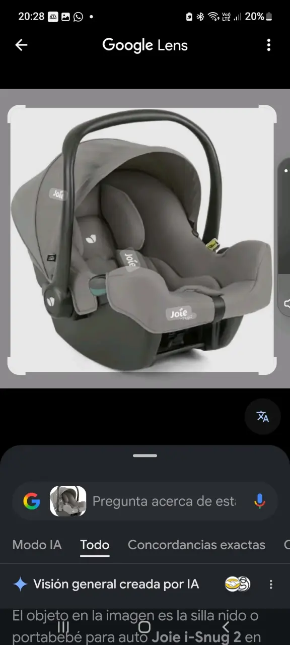 Silla de Auto para Bebé Joie i-Snug 2 Gris - 6