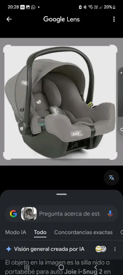 Silla de Auto para Bebé Joie i-Snug 2 Gris - miniatura 6
