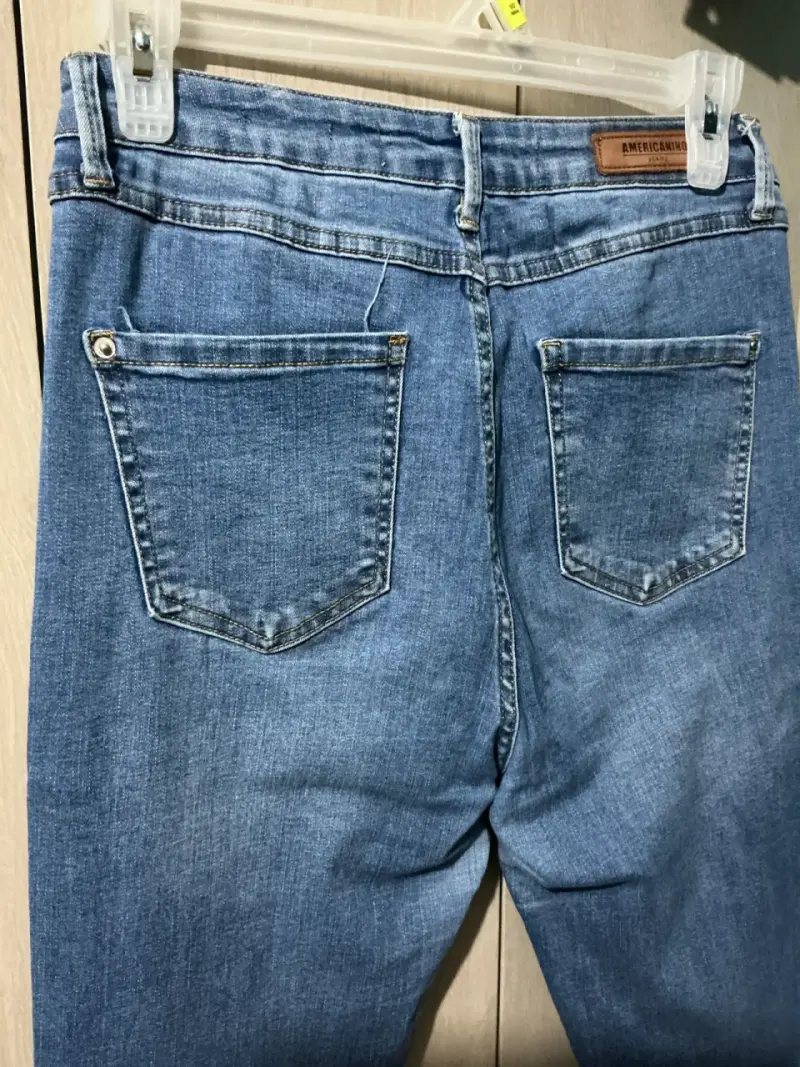 Jeans azul clásico Americano para mujer - 3