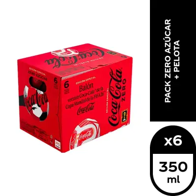 Pack Coca-Cola Zero Azúcar Edición Especial con Balón - miniatura 1