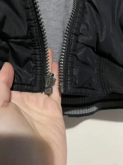Parka Reversible Adidas Negra con Capucha Talla S - miniatura 3