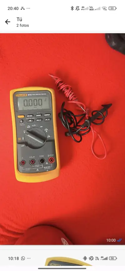 Multímetro Industrial Fluke 87V RMS - miniatura 2