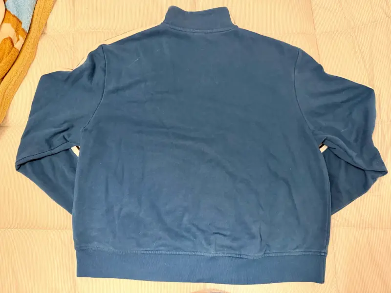 Polerón azul Adidas con cierre medio - 2