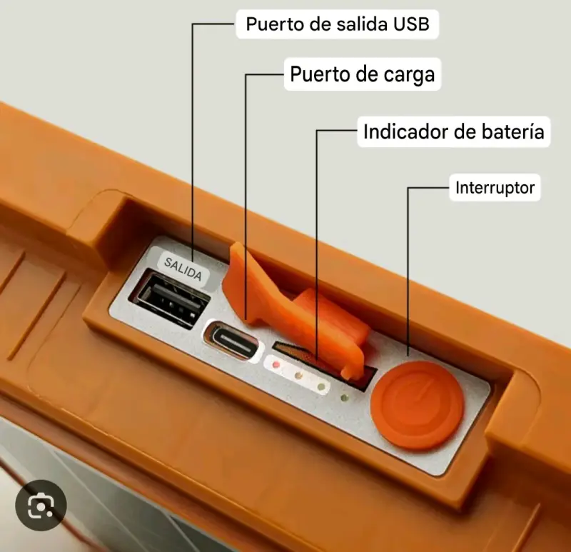 Foco Luz LED Solar recargable 1200W portátil - 4
