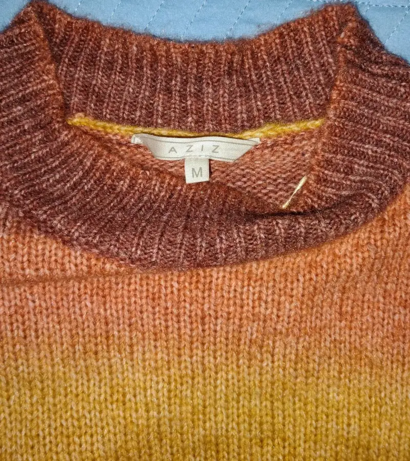 Suéter de lana a rayas multicolor - 3