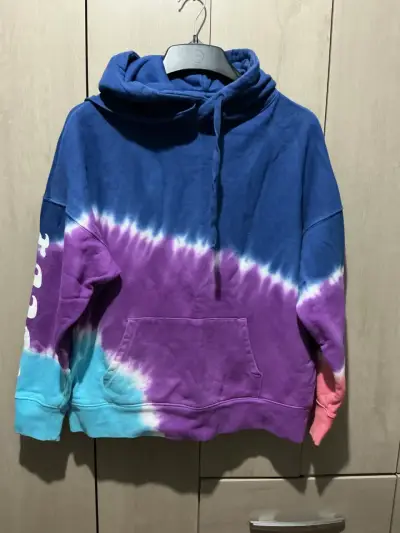 Polerón hombre  tie-dye azul y morado Young Money - miniatura 1