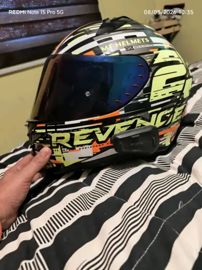 Casco de moto MT Helmets Revenge con diseño gráfico - miniatura 2