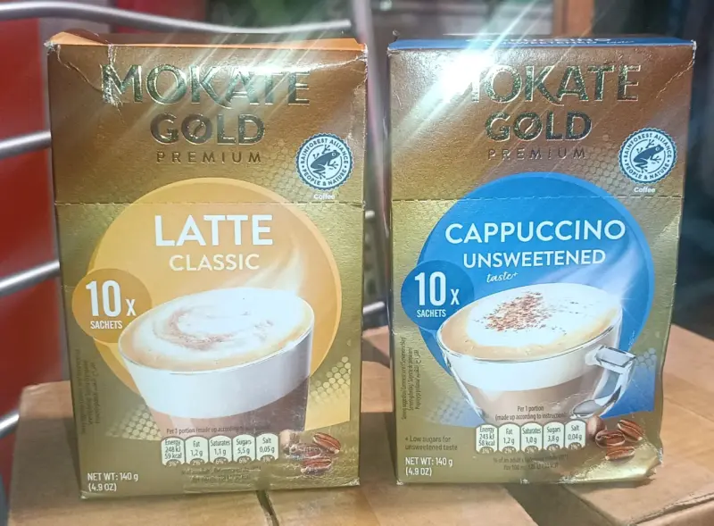 Café Mokate Gold Premium Latte y Cappuccino