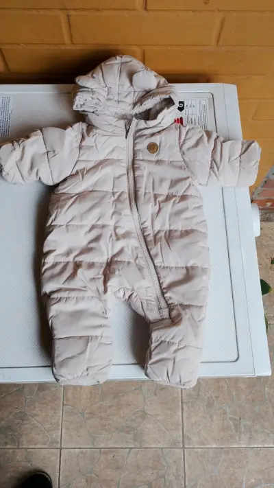 Enterito de invierno para bebé H&M beige - miniatura 1