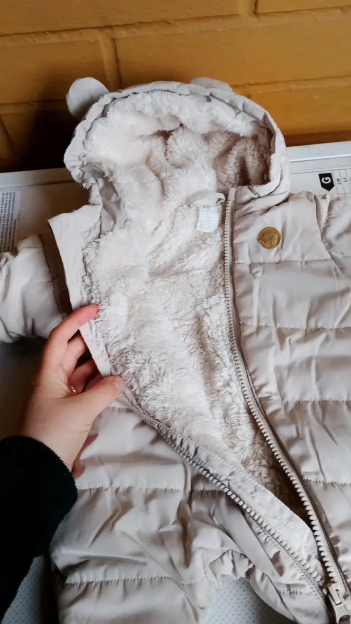 Enterito de invierno para bebé H&M beige - 3