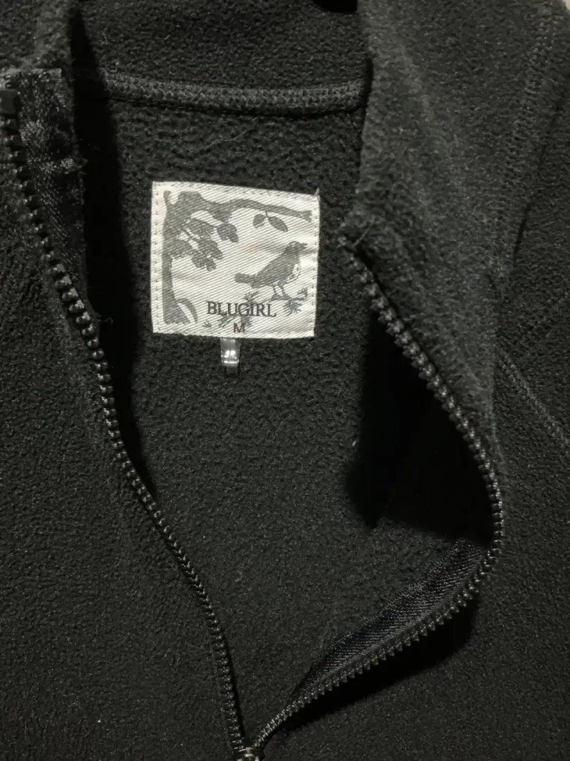 Chaqueta de polar negra con cierre - 5
