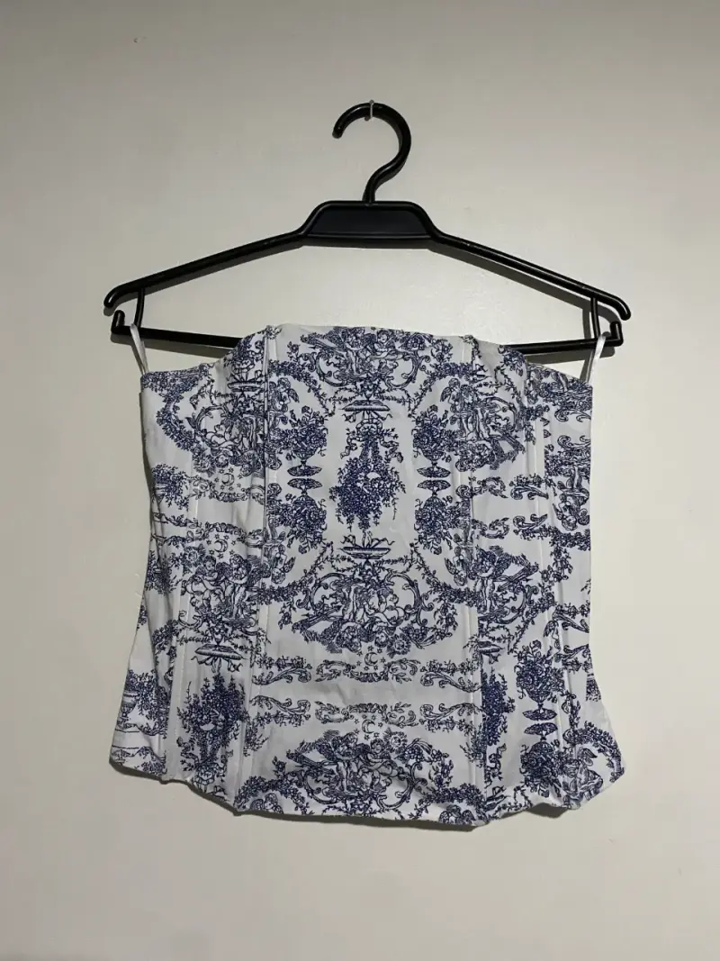 Corset Sybilla Diseño Ornamental Estilo Y2K