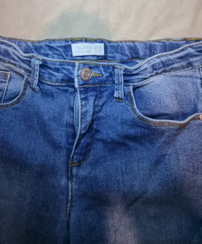 Jeans azul casual para mujer talla mediana - miniatura 2