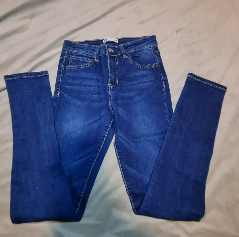Jeans azul casual para mujer talla mediana - 1