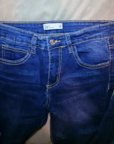 Jeans azul casual para mujer talla mediana - miniatura 2