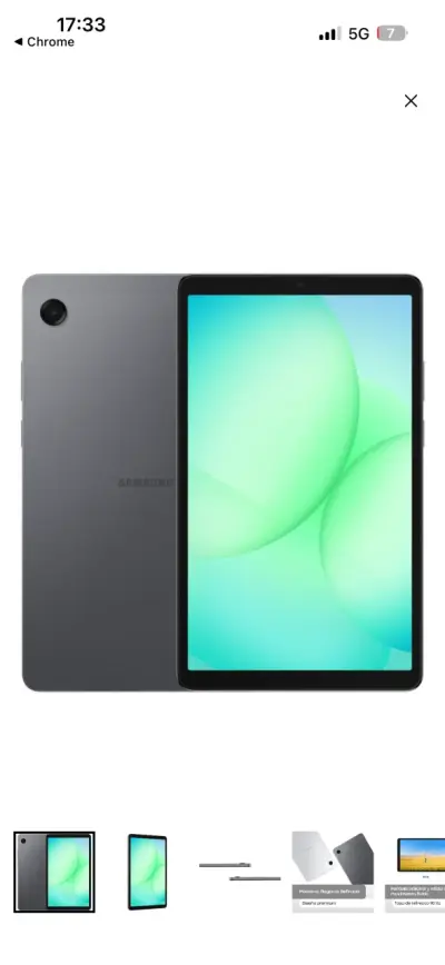 Tablet Samsung Galaxy Tab A11 64GB Gris - miniatura 1