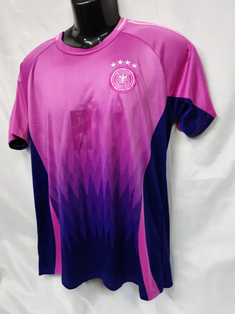 Camiseta de fútbol Alemania rosa y azul - 3