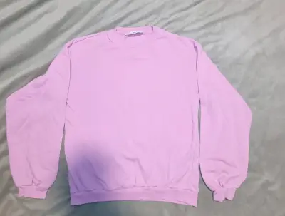 Polerón rosado unisex de algodón - miniatura 1