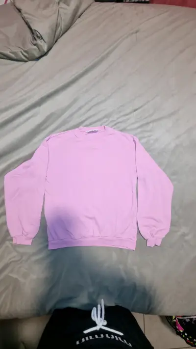 Polerón rosado unisex de algodón - miniatura 2
