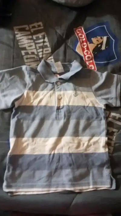 Polera Polo Rayada H&M para Niño - miniatura 1