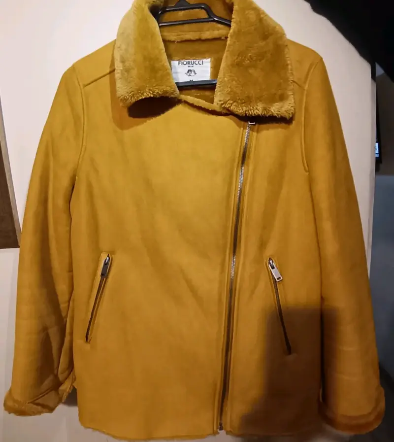Chaqueta de mujer amarilla con forro de piel sintética Fiorucci - 1