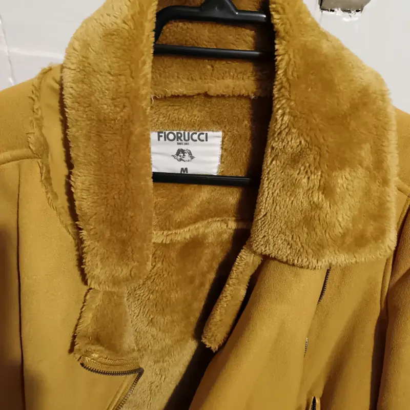 Chaqueta de mujer amarilla con forro de piel sintética Fiorucci - 3