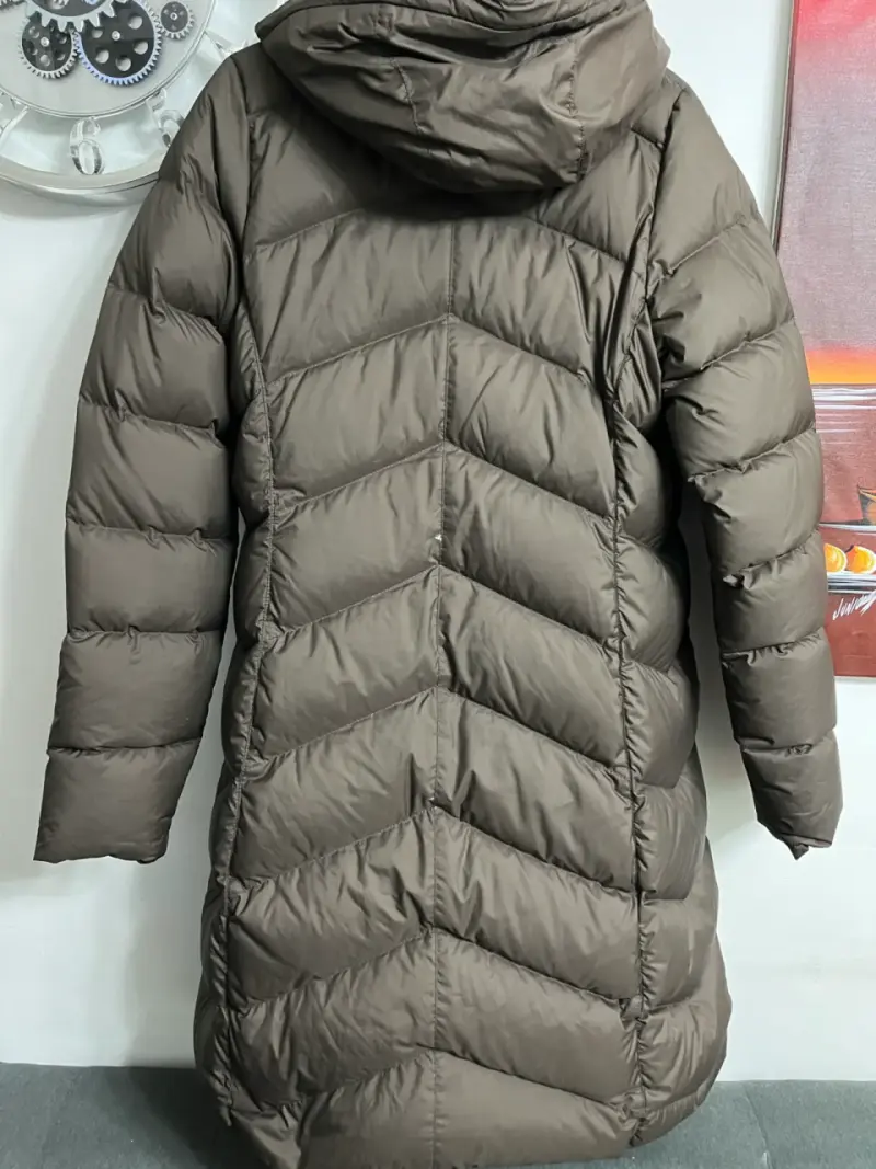 Abrigo largo acolchado Marmot café - 4
