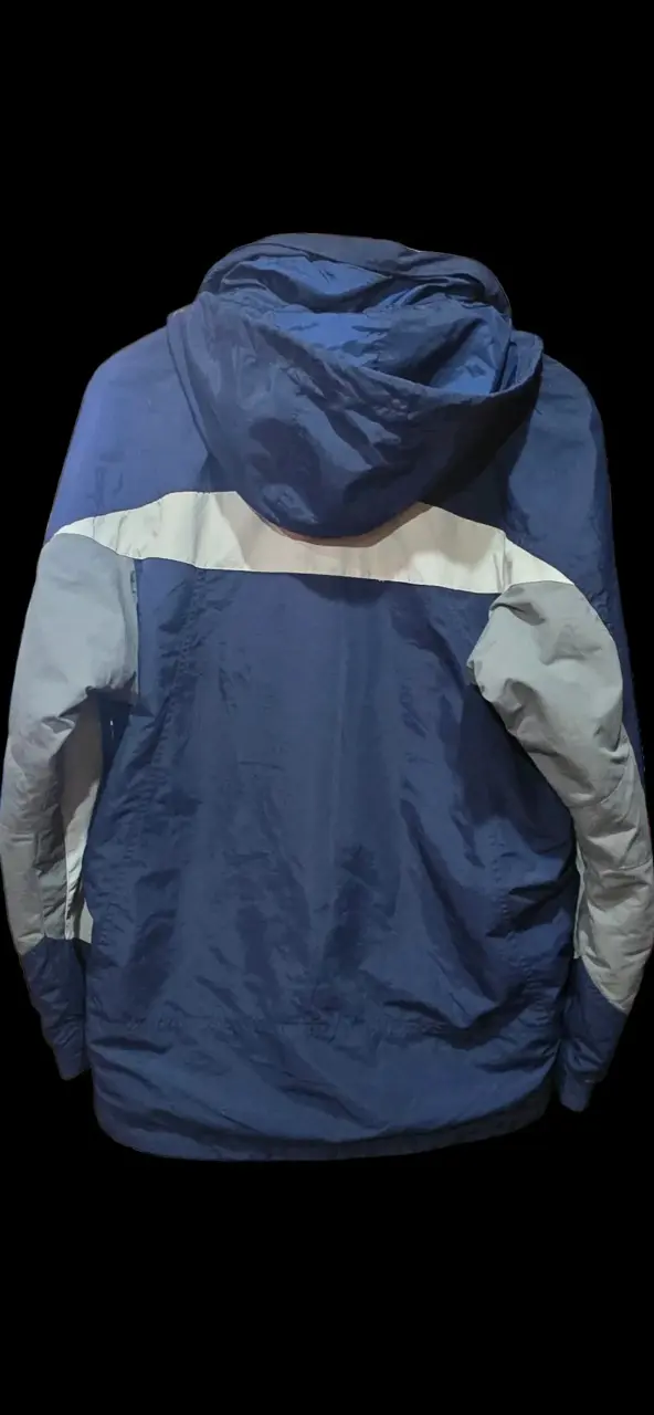 Chaqueta impermeable Columbia azul con capucha - 3