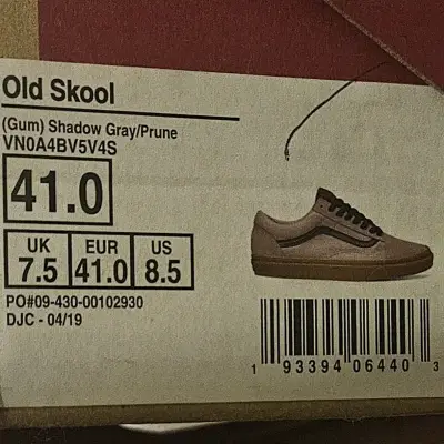 Zapatillas Vans Old Skool Shadow Gray - miniatura 1