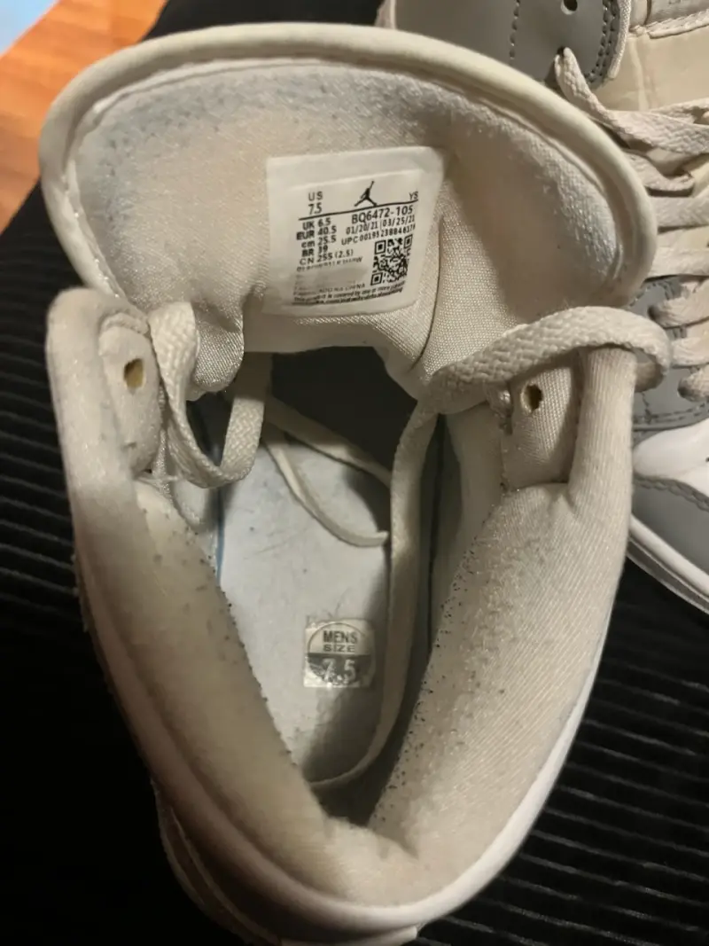 Zapatillas nike Air Jordan gris con blanco - 3