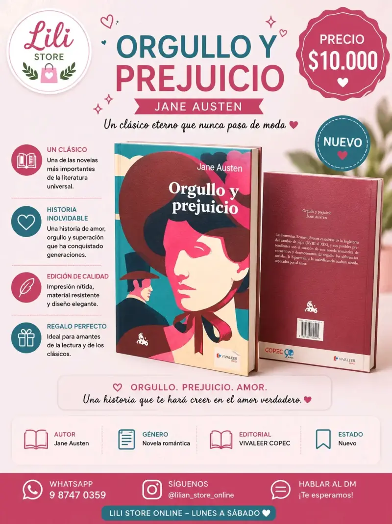 Libro 'Orgullo y Prejuicio' de Jane Austen