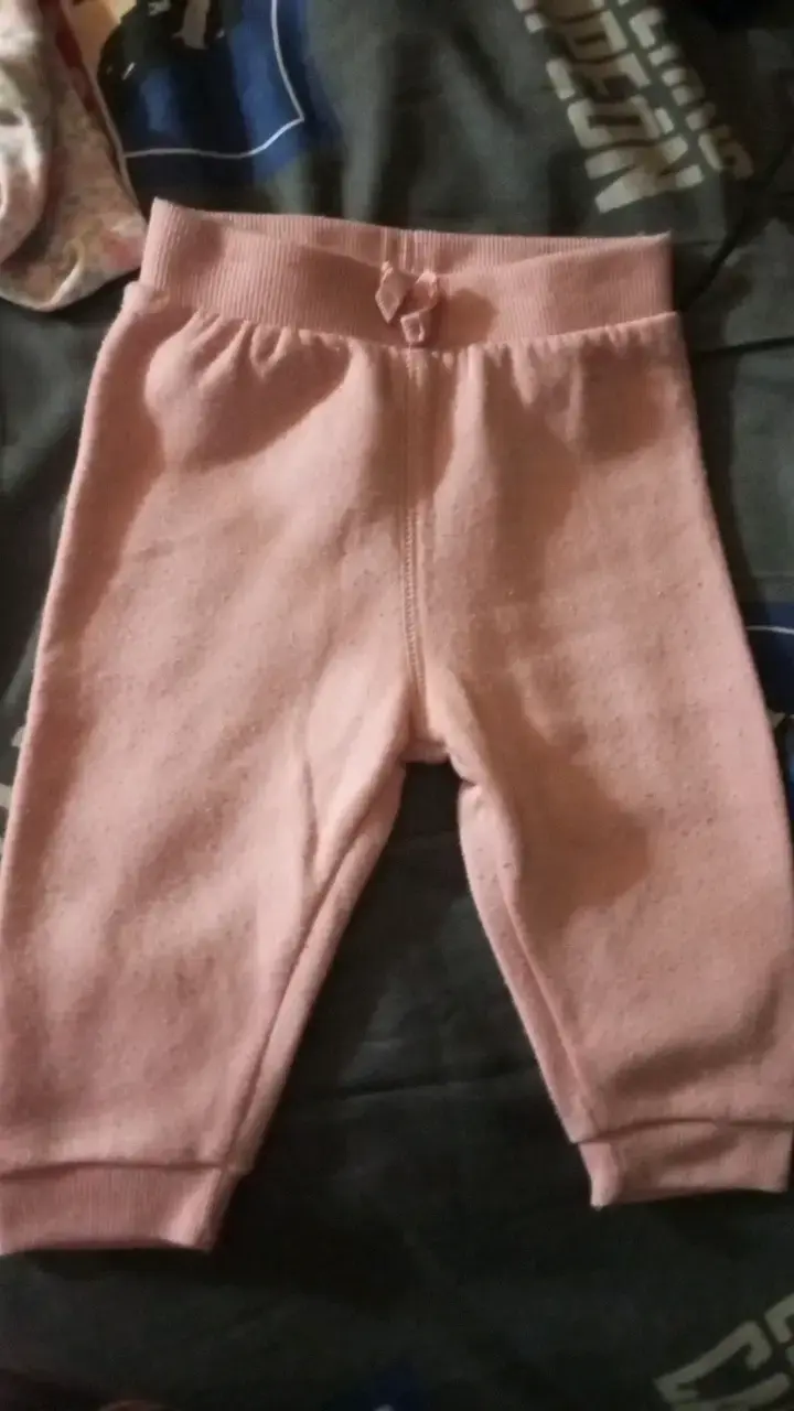 Pantalones rosados para bebé 9M - 1