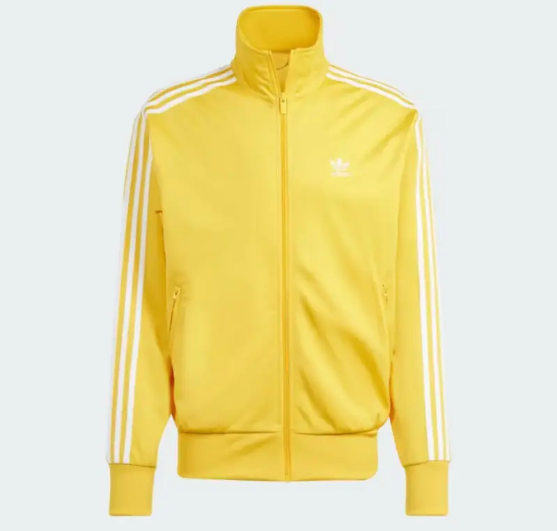 Chaqueta deportiva amarilla Adidas con cierre - 1