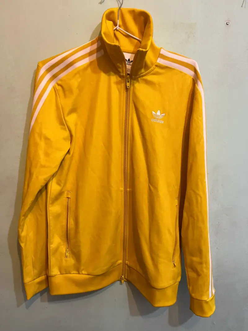 Chaqueta deportiva amarilla Adidas con cierre - 3