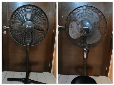 Ventilador de pie Oster negro en buen estado - miniatura 1
