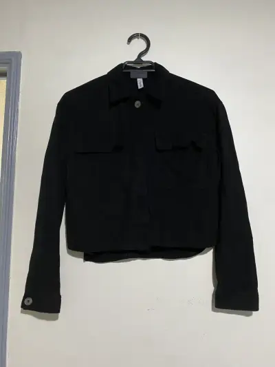 Chaqueta Sybilla Gamuza Negra Talla S - miniatura 1