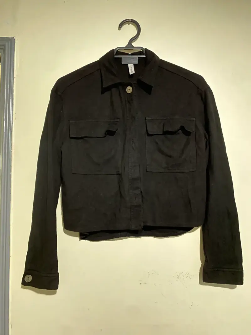 Chaqueta Sybilla Gamuza Negra Talla S - 2