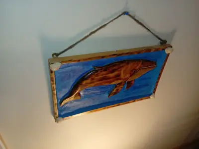 Ballena Jorobada – Escultura en madera tallada - miniatura 5