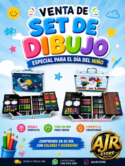 Set de Dibujo para Niños con Maletín - miniatura 1