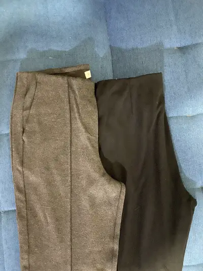 Pack 2 Pantalones de Vestir Viaressa Gris y Negro - miniatura 2