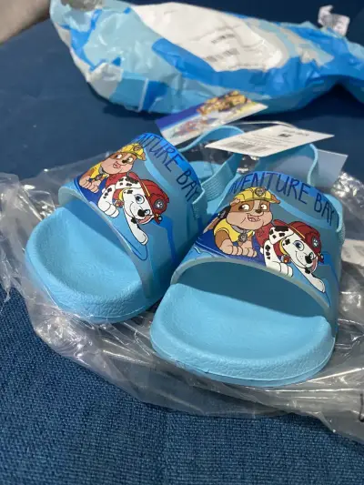 Chalas Paw Patrol Celestes Talla 22-23 Nuevas - miniatura 1