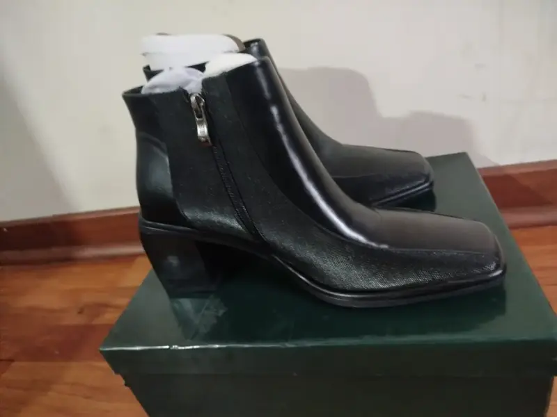 Botines Edna Mazzini Negros Elegantes Talla 37-38 - 2