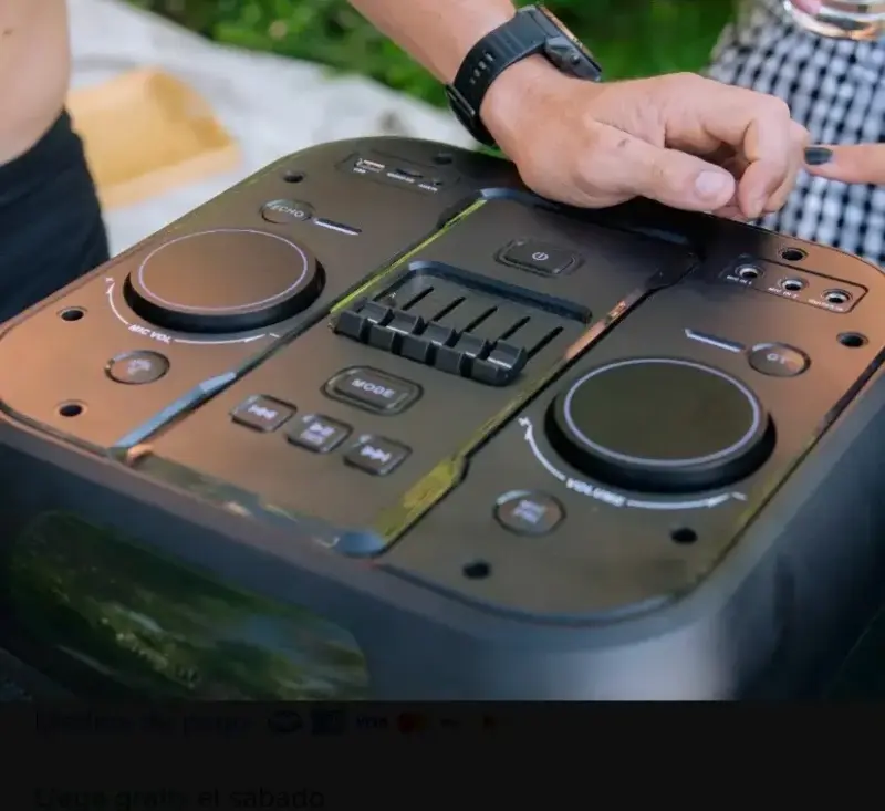 Parlante Bluetooth Blik con Luces LED - 2