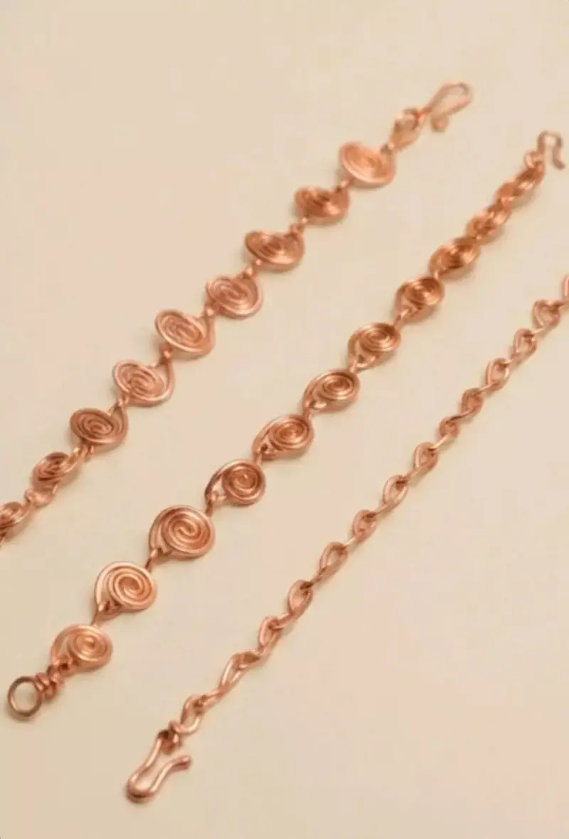 Pulseras de cobre artesanales - 1