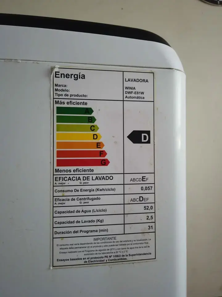 Lavadora automática Winia 8kg en buen estado - 3