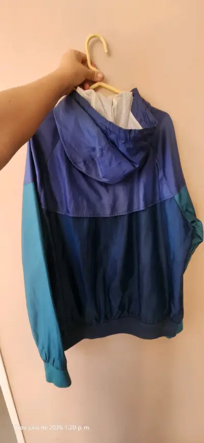 Cortaviento deportivo azul Lotto para hombre - miniatura 2