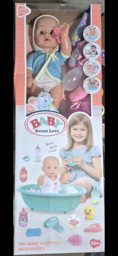 Muñeca Baby Sweet Love con accesorios de baño - miniatura 1